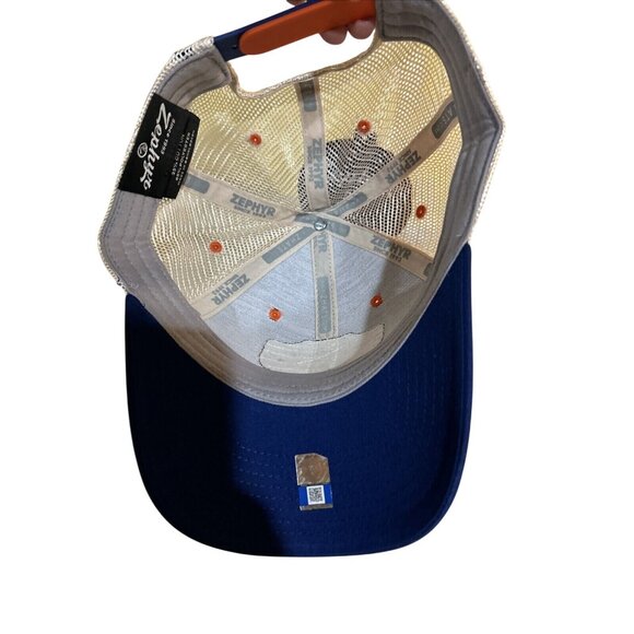 NCAA Zephyr Boise State Broncos Mesh Curved Bill Snapback Hat Cap Blue New - Picture 7 of 7